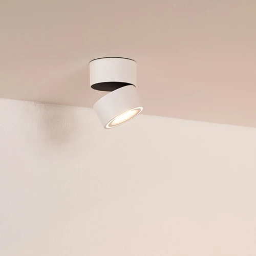 Lucide YUMIKO - Ceiling spotlight - Ø 7,8 cm - LED Dim. - 1x10W 2700K - White - atmosphere 1